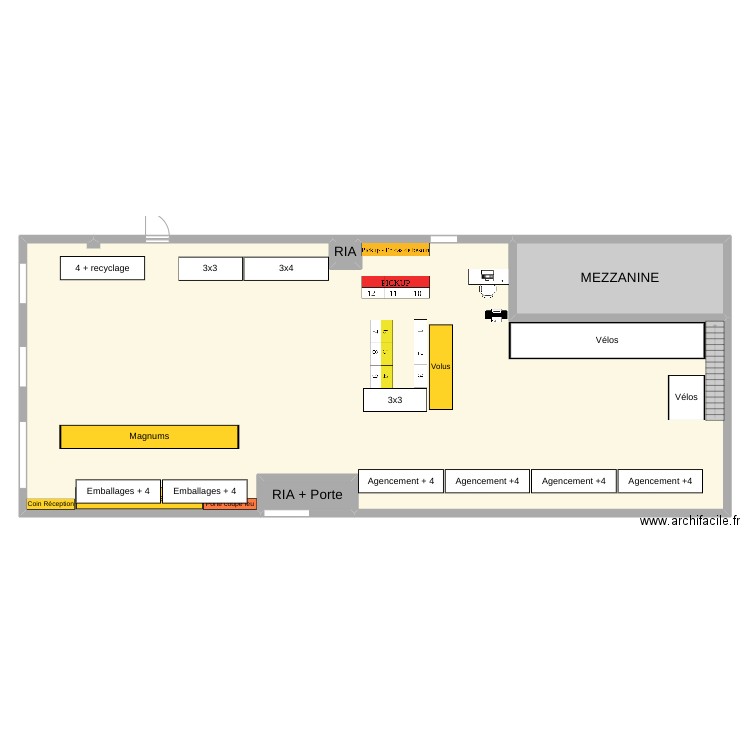 Orga drive 2023. Plan de 4 pièces et 353 m2