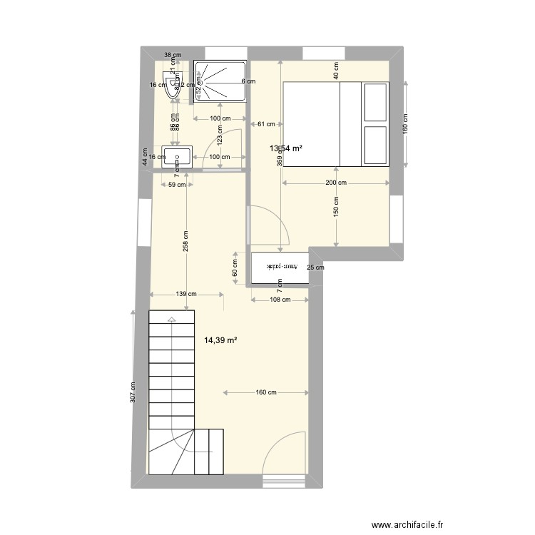 RDC MAISON RDC V1. Plan de 0 pièce et 0 m2