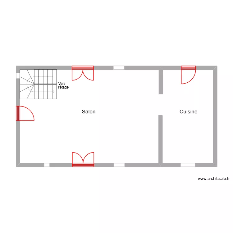 Bouillet_Plan. Plan de 1  et 56 m²