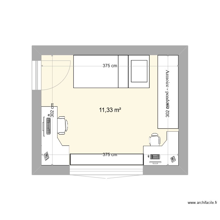 chambre enfant. Plan de 0 pièce et 0 m2
