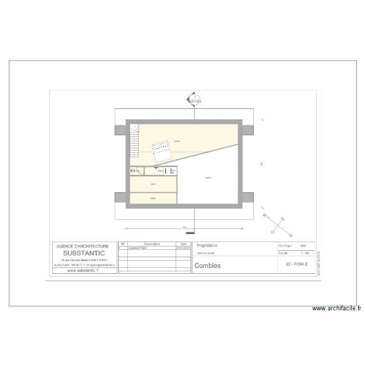 Songenaz Chamonix Mezzanine N1. Plan de 0 pièce et 0 m2