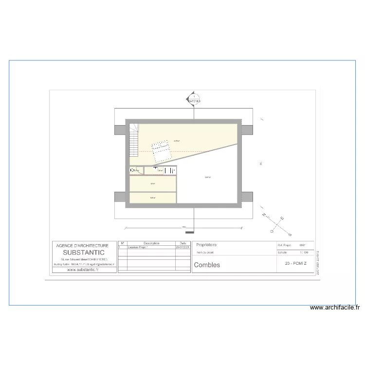 Songenaz Chamonix Mezzanine N1. Plan de 