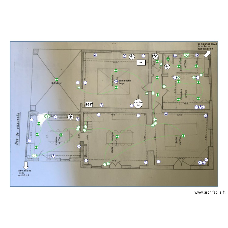 rdc ormeo . Plan de 0 pièce et 0 m2