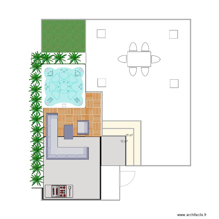 Aménagement paysager apres. Plan de 0 pièce et 0 m2