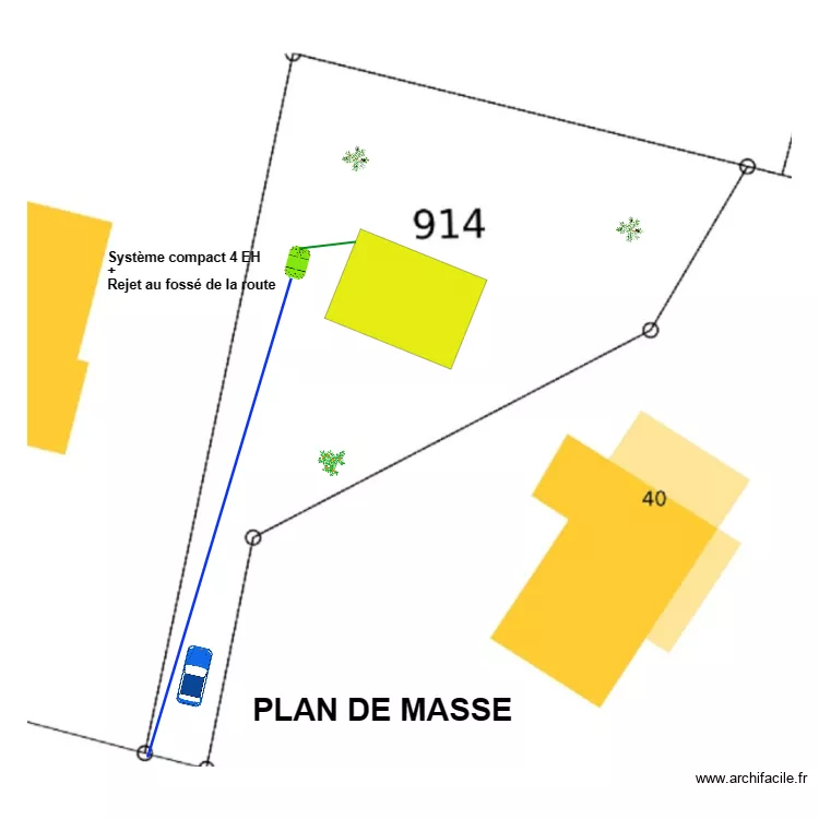 Boutier-Rault. Plan de 
