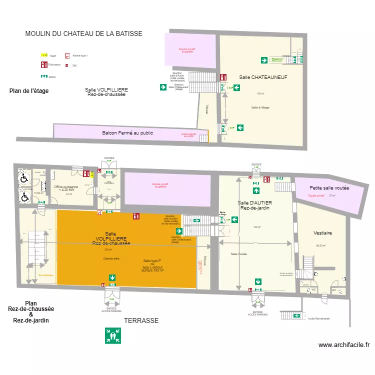 Moulin La Batisse 5. Plan de 