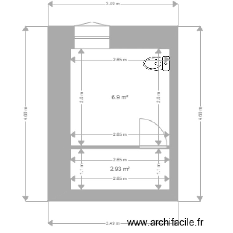 ott. Plan de 0 pièce et 0 m2