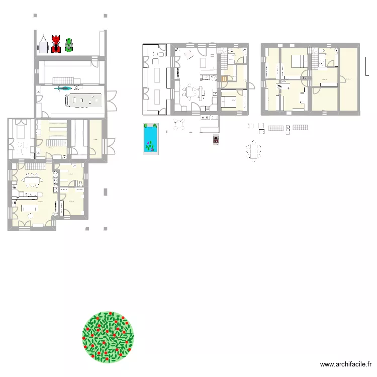 Picayne 1. Plan de 11  et 202 m²