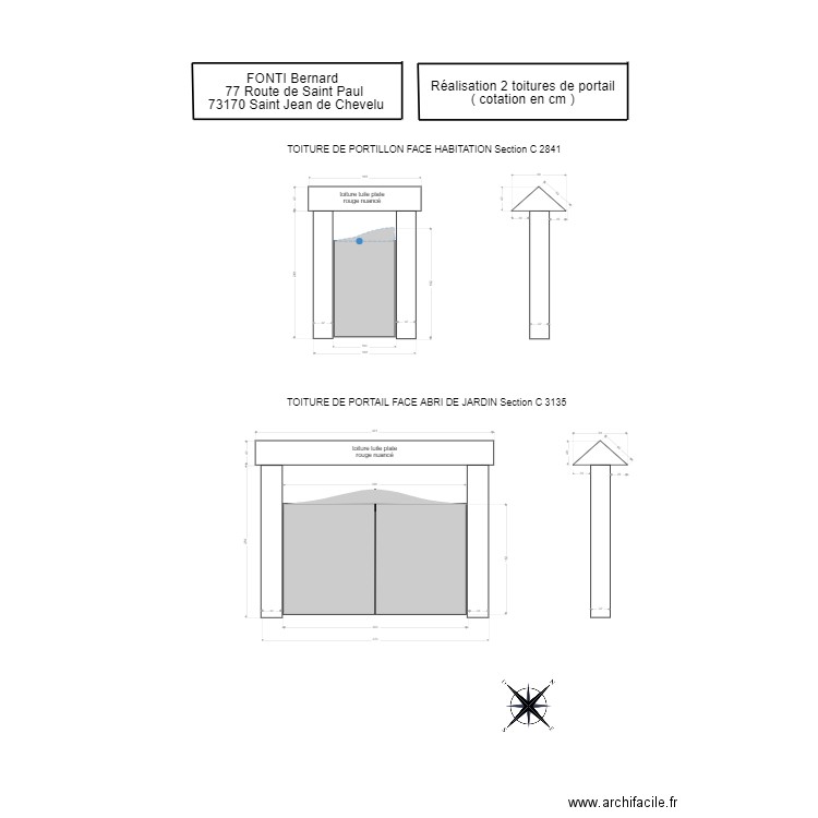 portique 2. Plan de 0 pièce et 0 m2