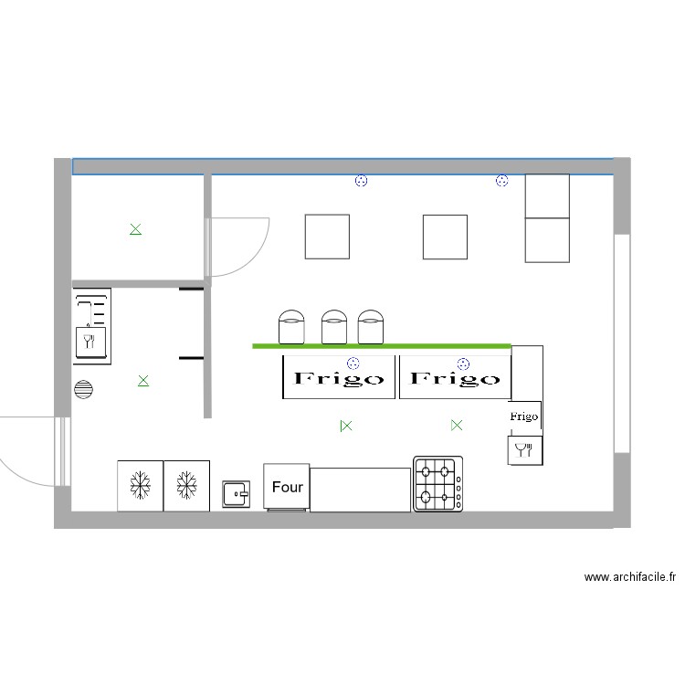 cuisine K. Plan de 0 pièce et 0 m2