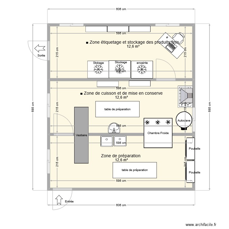 Principe 3X20 pieds 1. Plan de 0 pièce et 0 m2