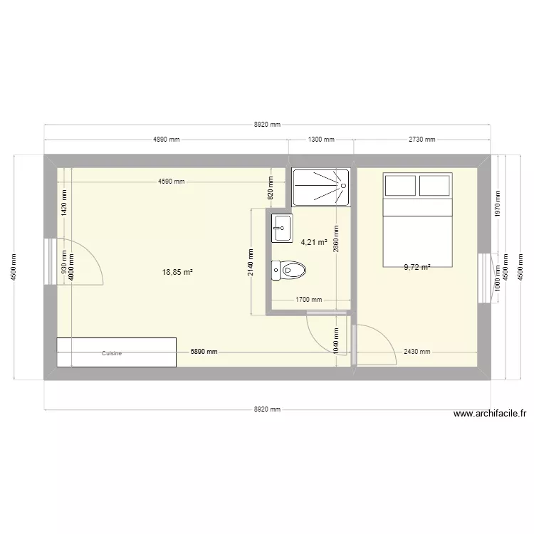 Lacretelle - Lot 1 . Plan de 