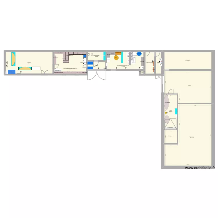 SCEA FERME BAUDUIN DOIGNIES. Plan de 13  et 361 m²