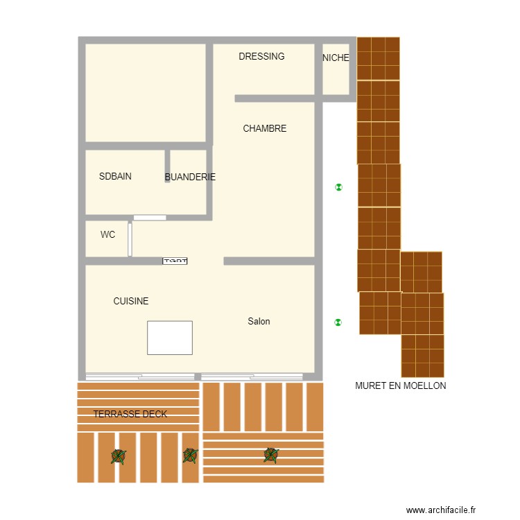 Implantation Fourreaux et gaines au sol. Plan de 0 pièce et 0 m2