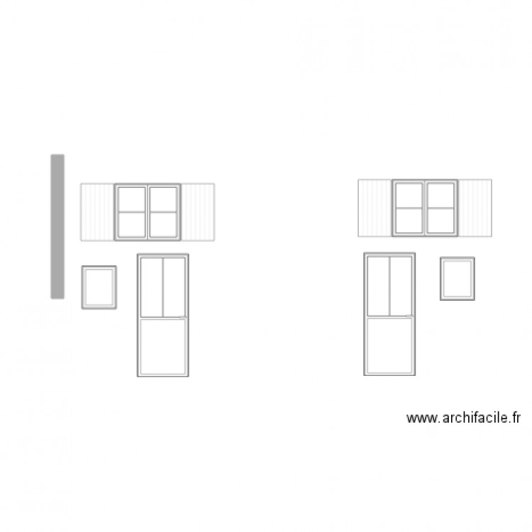 FACADE 1. Plan de 0 pièce et 0 m2