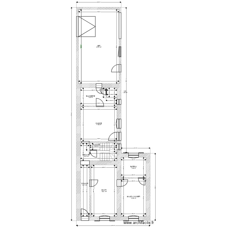 SCI 2JL RDC. Plan de 0 pièce et 0 m2