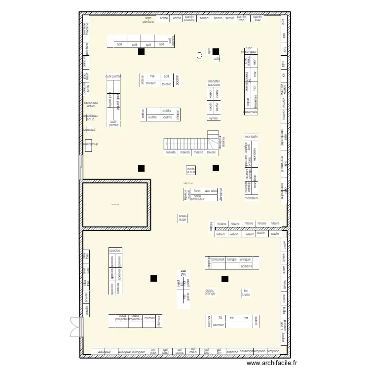 LAUZE . Plan de 