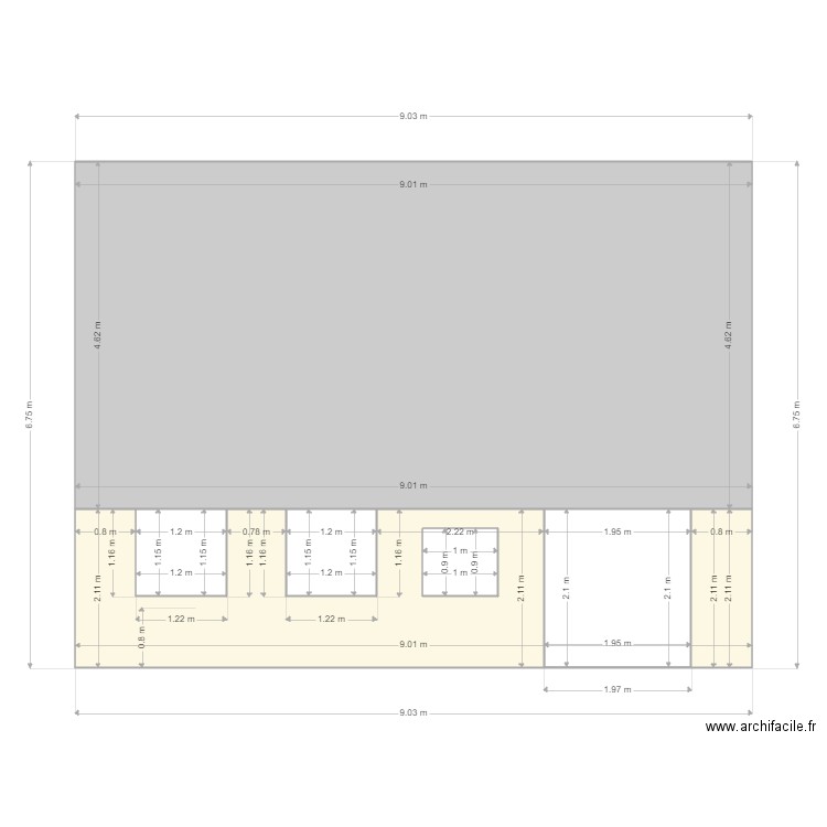 Façade ouest après2. Plan de 0 pièce et 0 m2