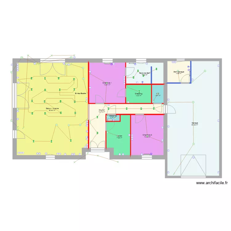 SebMaisonElectricit&eacute;. Plan de 