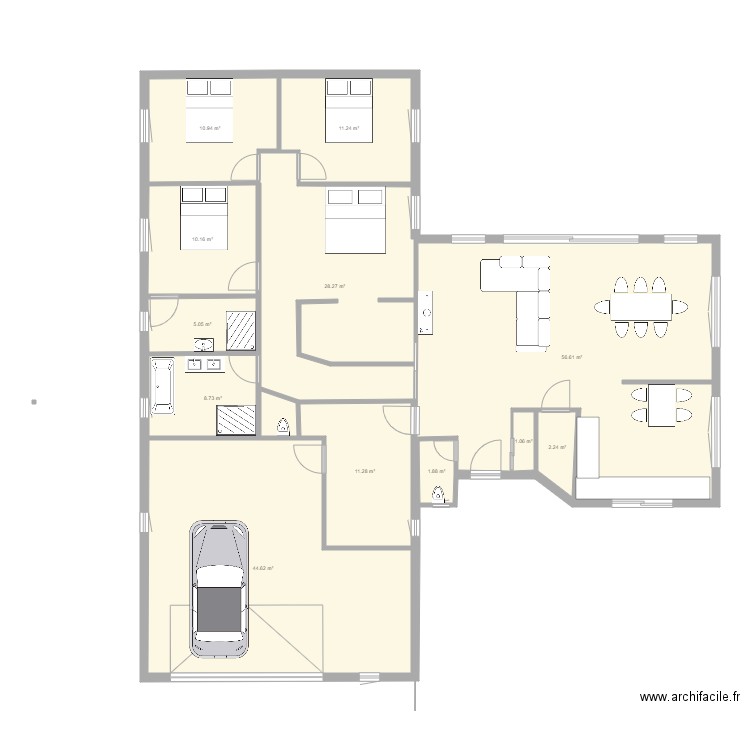 Maison constructeur 1 Modifiée v2. Plan de 0 pièce et 0 m2