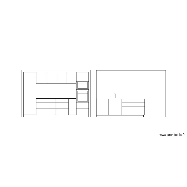 Vue de face Gaillard . Plan de 0 pièce et 0 m2