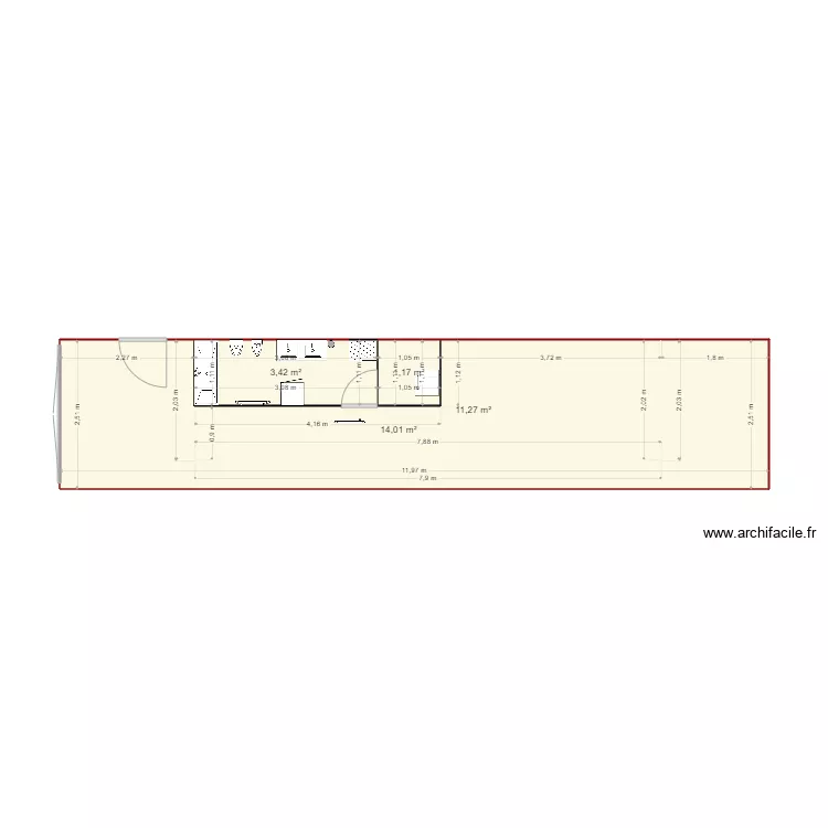 container. Plan de 