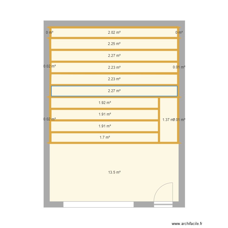 mezzanine. Plan de 0 pièce et 0 m2