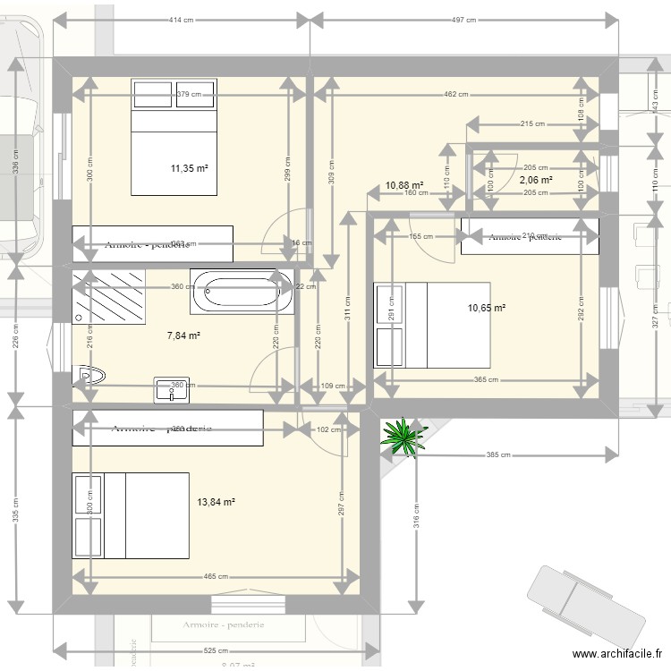 LE HAILLAN 1. Plan de 0 pièce et 0 m2