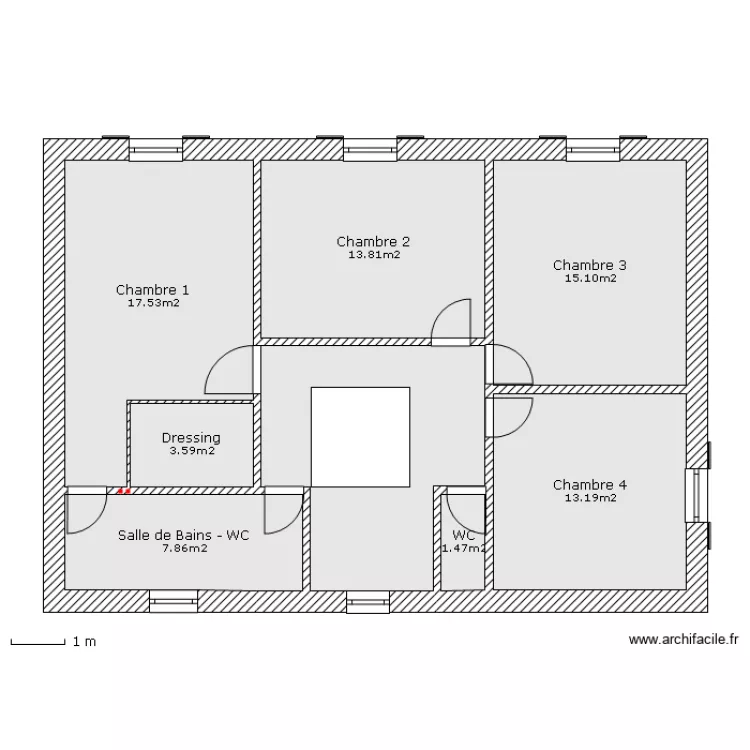 Plan maison Bougés 5.2 étage version permis. Plan de Plan maison Bougés 5.2 étage version permis. Plan de