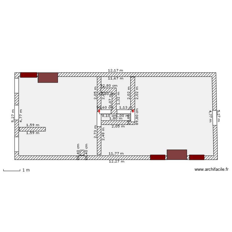 55m2 chemin&eacute;e modif1. Plan de 0 pièce et 0 m2