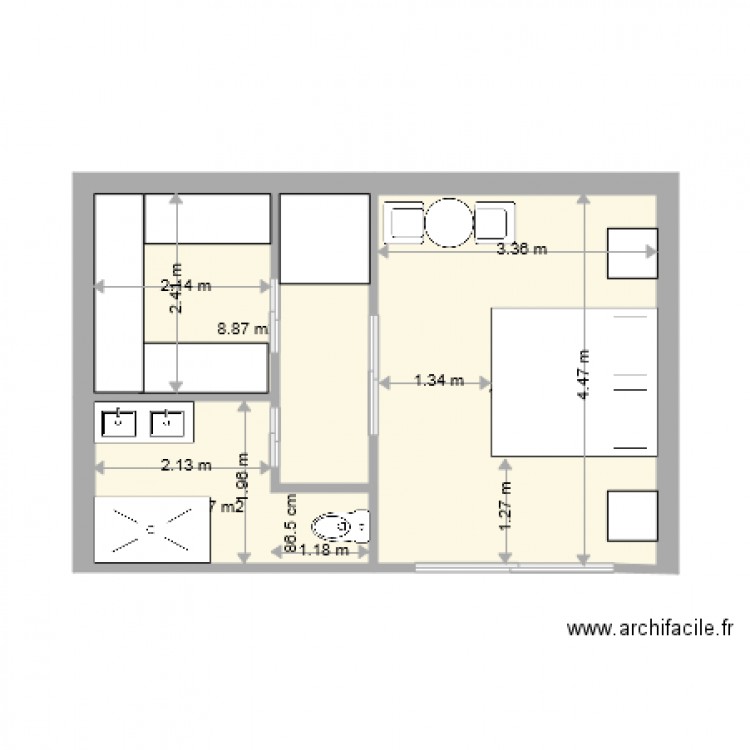 chambre perentale. Plan de 0 pièce et 0 m2