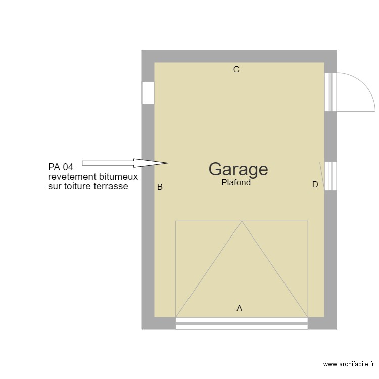 garage. Plan de 0 pièce et 0 m2