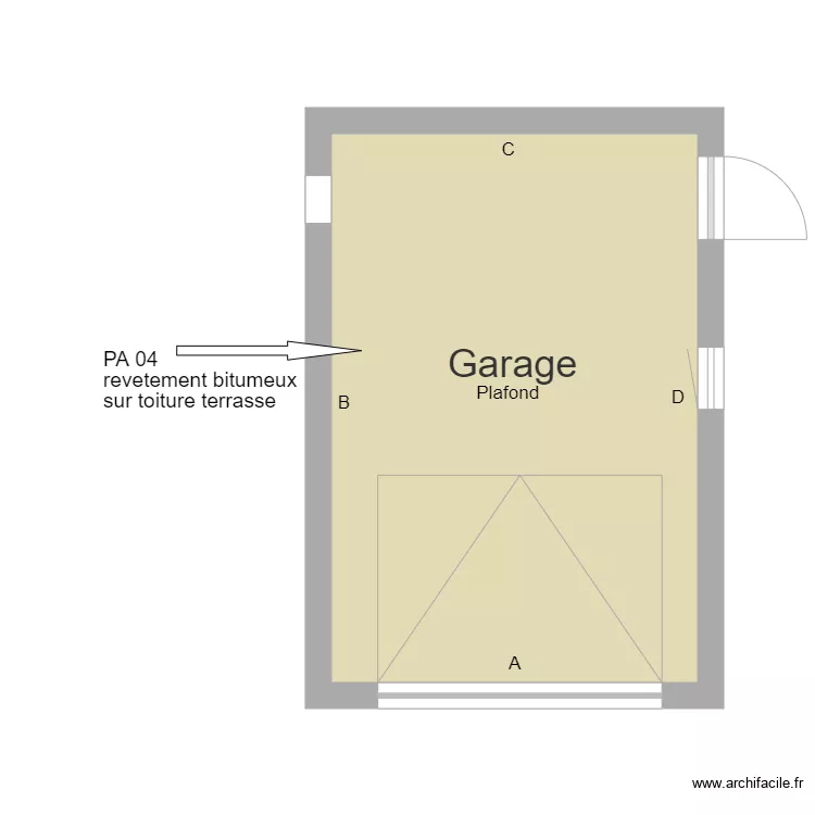 garage. Plan de 