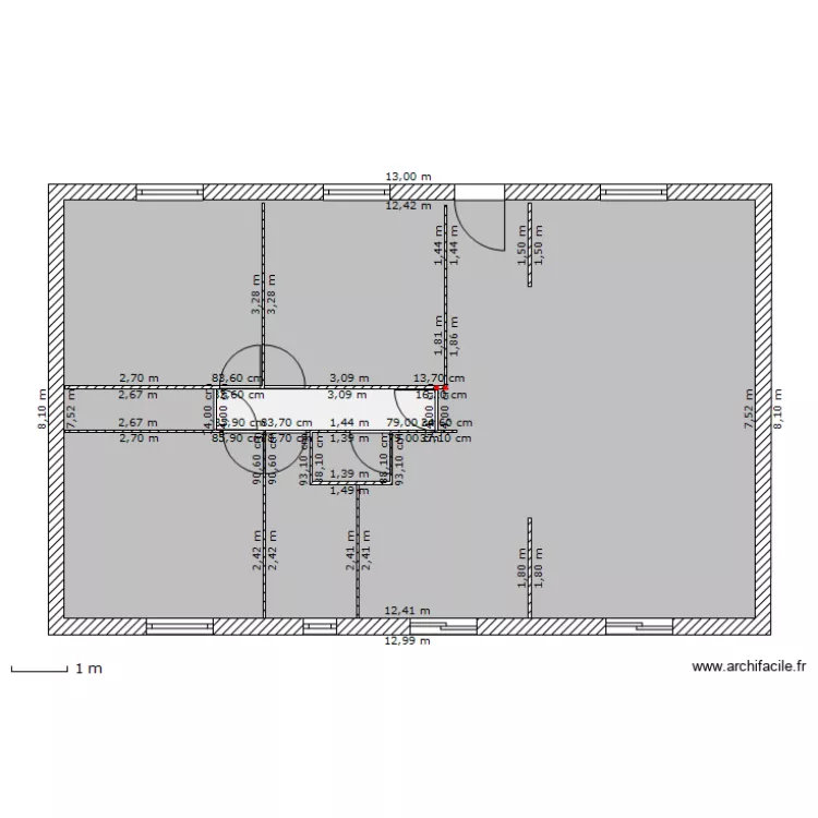 maison. Plan de 