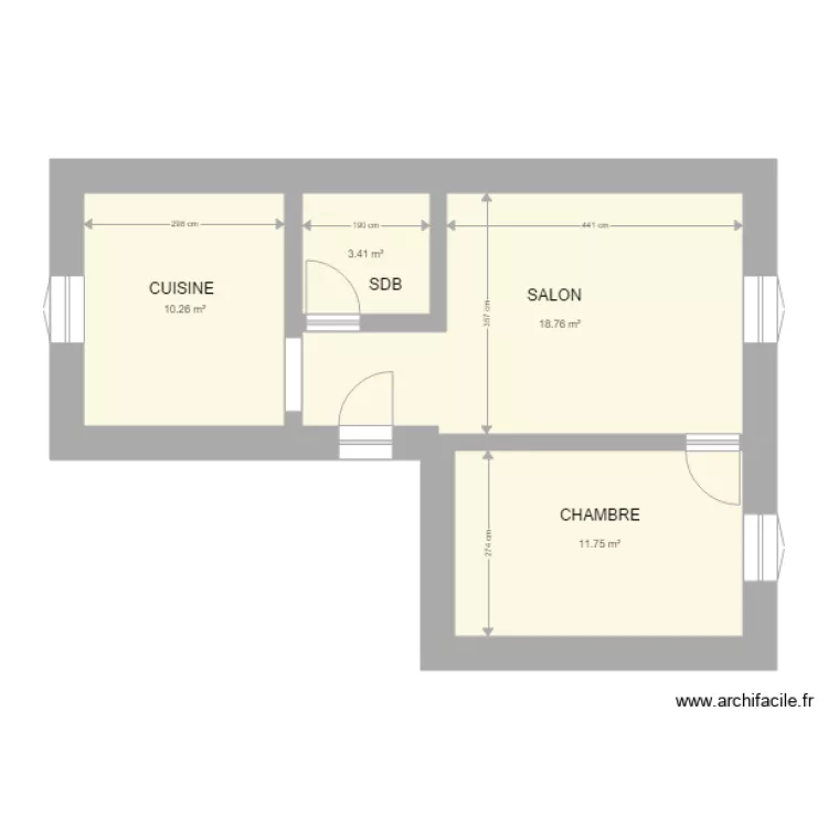 iamarene appart. Plan de 