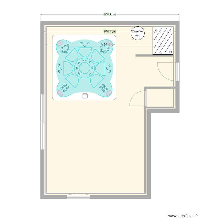 CHERAUD DENIS. Plan de 3 pièces et 37 m2