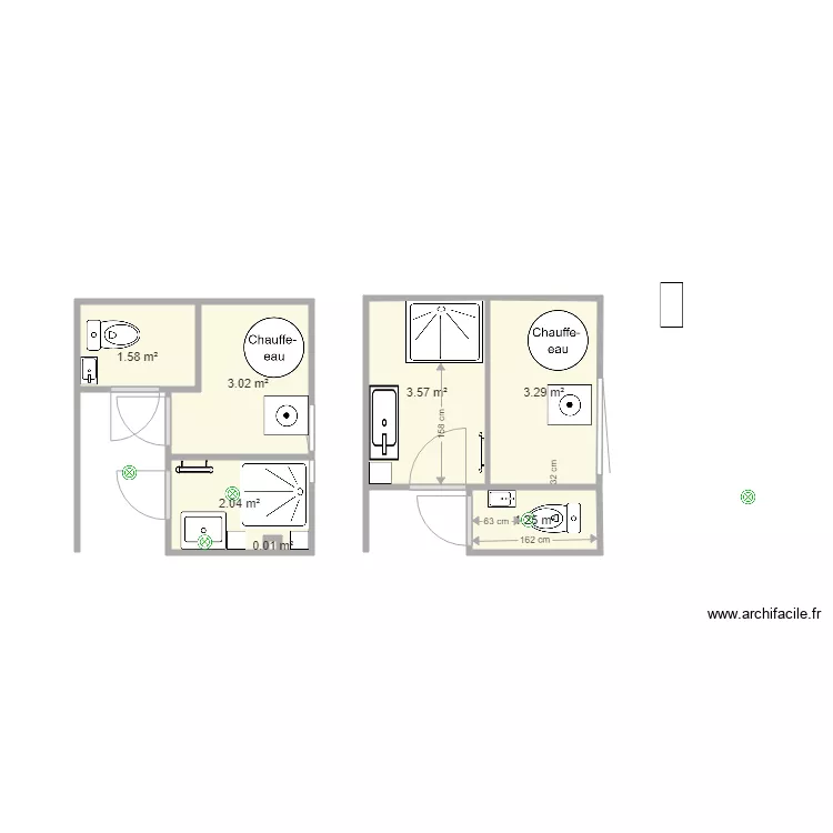 sdb du bas 4. Plan de 