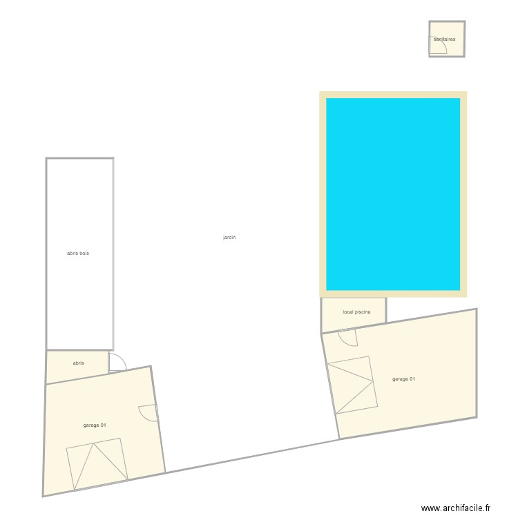 carradu am annexes 1210. Plan de 5 pièces et 100 m2