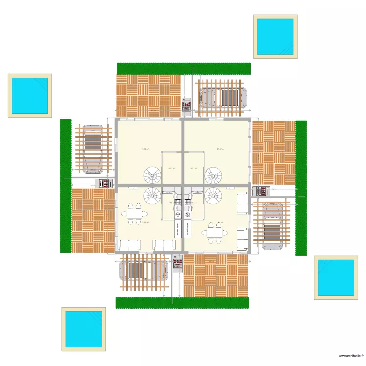 CABA&Ntilde;A STA CAT. Plan de 