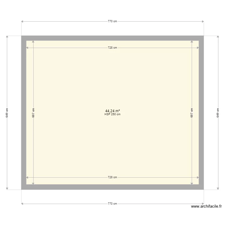 Maison 1 ile Yeu. Plan de 
