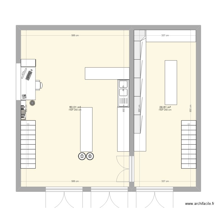 Atelier. Plan de 0 pièce et 0 m2