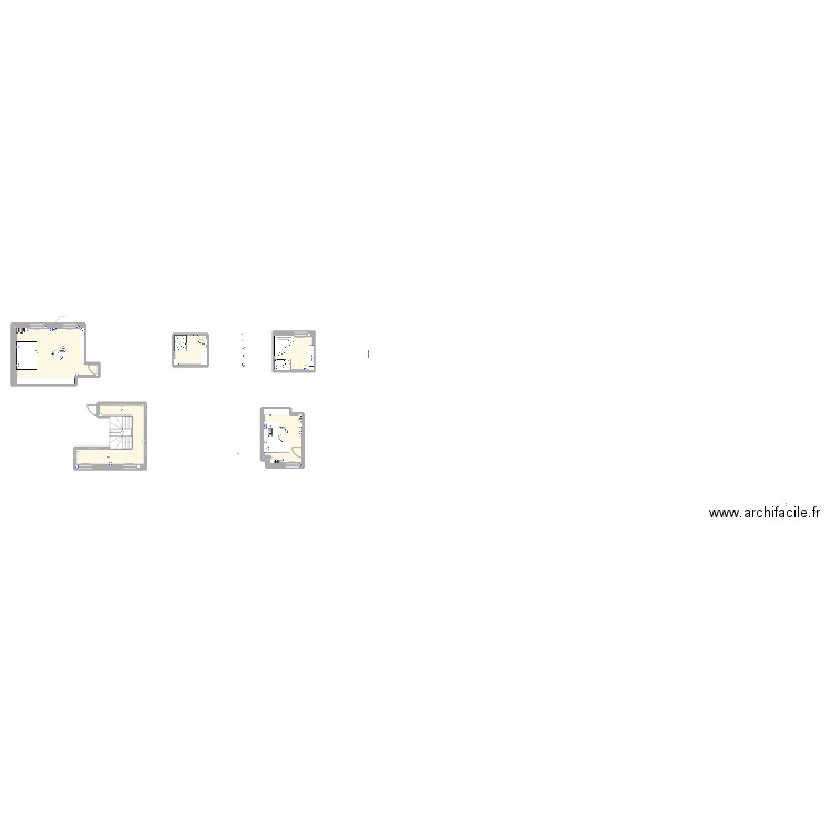 JEUX. Plan de 5 pièces et 52 m2