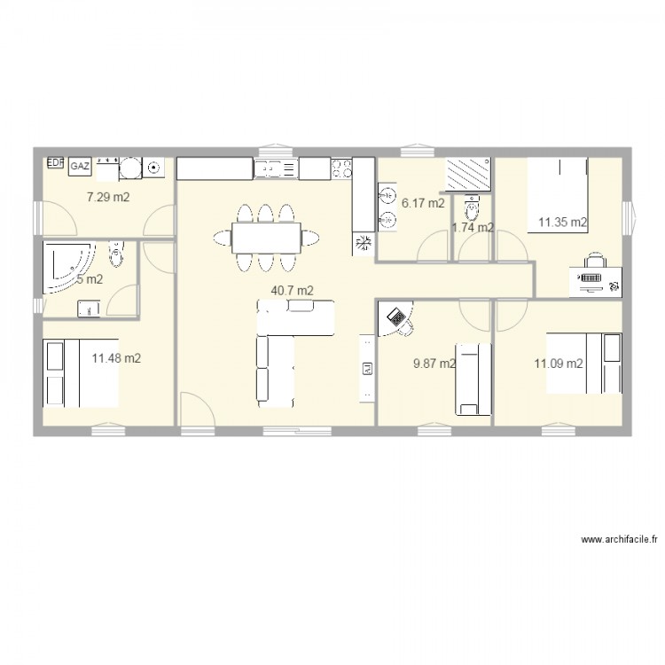 Projet maison bois 2. Plan de 0 pièce et 0 m2