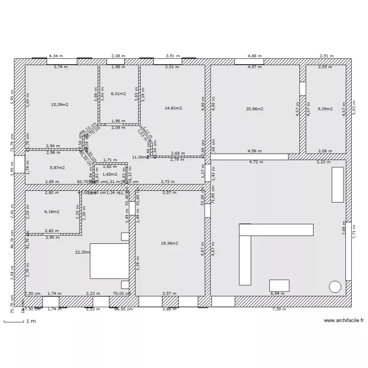maison comps. Plan de 