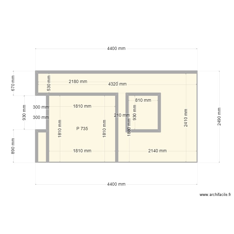 mur cave. Plan de 0 pièce et 0 m2