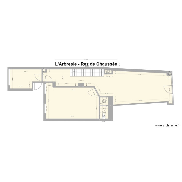 L arbresle Thimonnier V1. Plan de 8 pièces et 70 m2