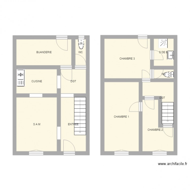 LETERRE. Plan de 0 pièce et 0 m2