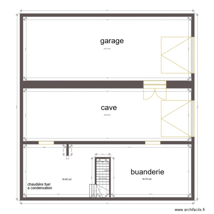 plan cave . Plan de 0 pièce et 0 m2