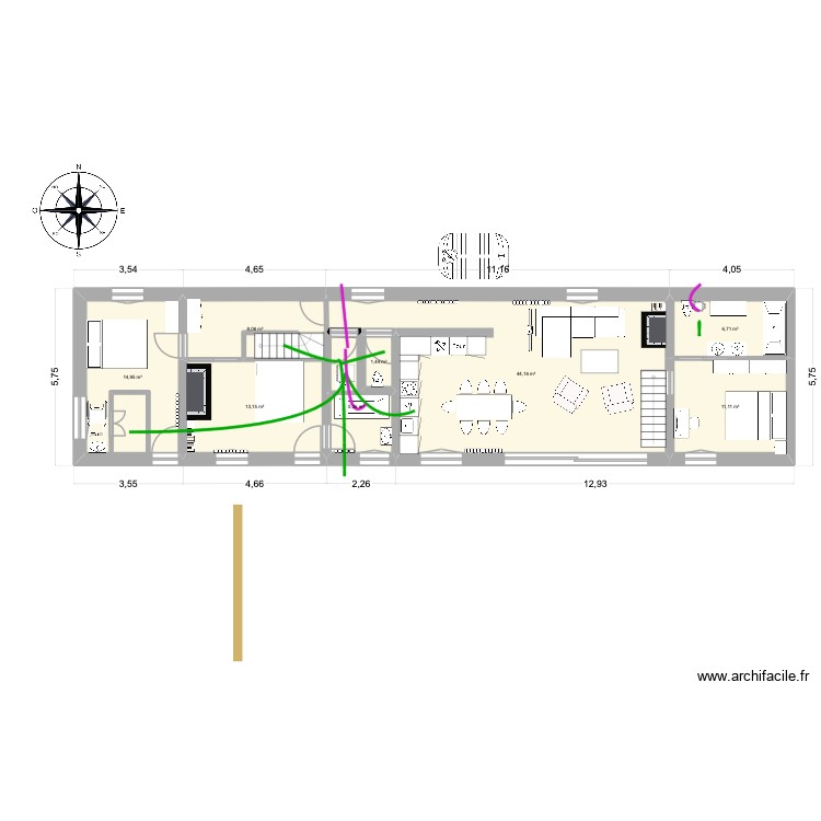 La Frette avec travaux avec VMC. Plan de 0 pièce et 0 m2