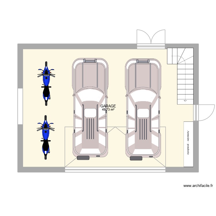 Garage 1. Plan de 0 pièce et 0 m2